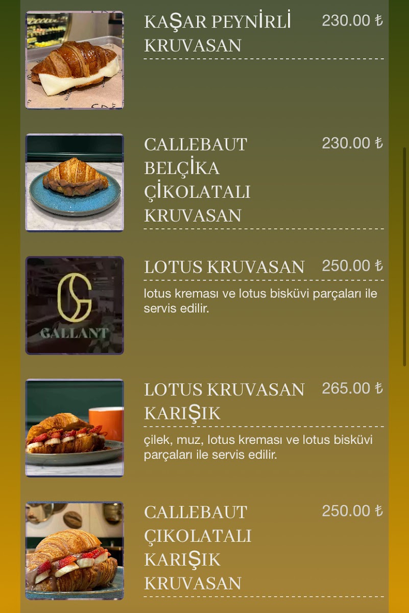 Menu Gallant Galata-3